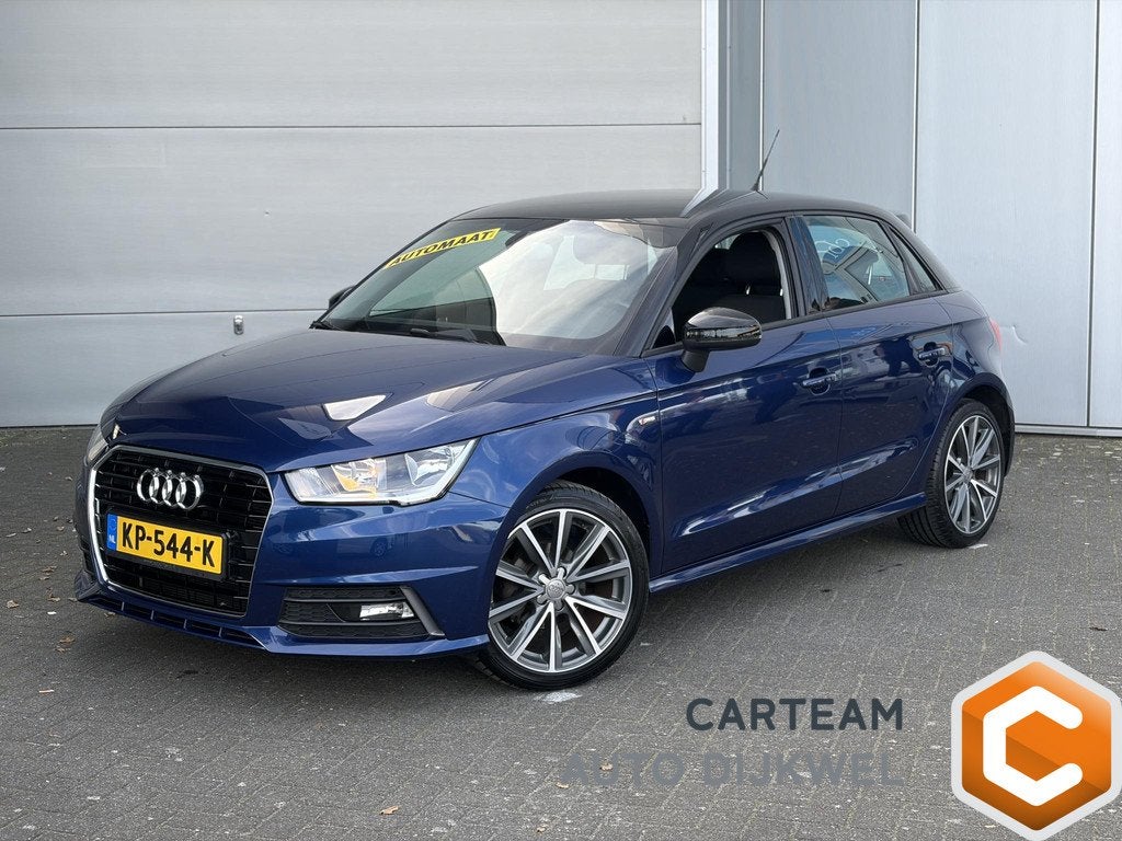 Audi A1 Sportback 1.0 TFSI S-Line/Automaat/Navi/Clima, Stof, Blauw, 49 €/maand, Origineel Nederlands