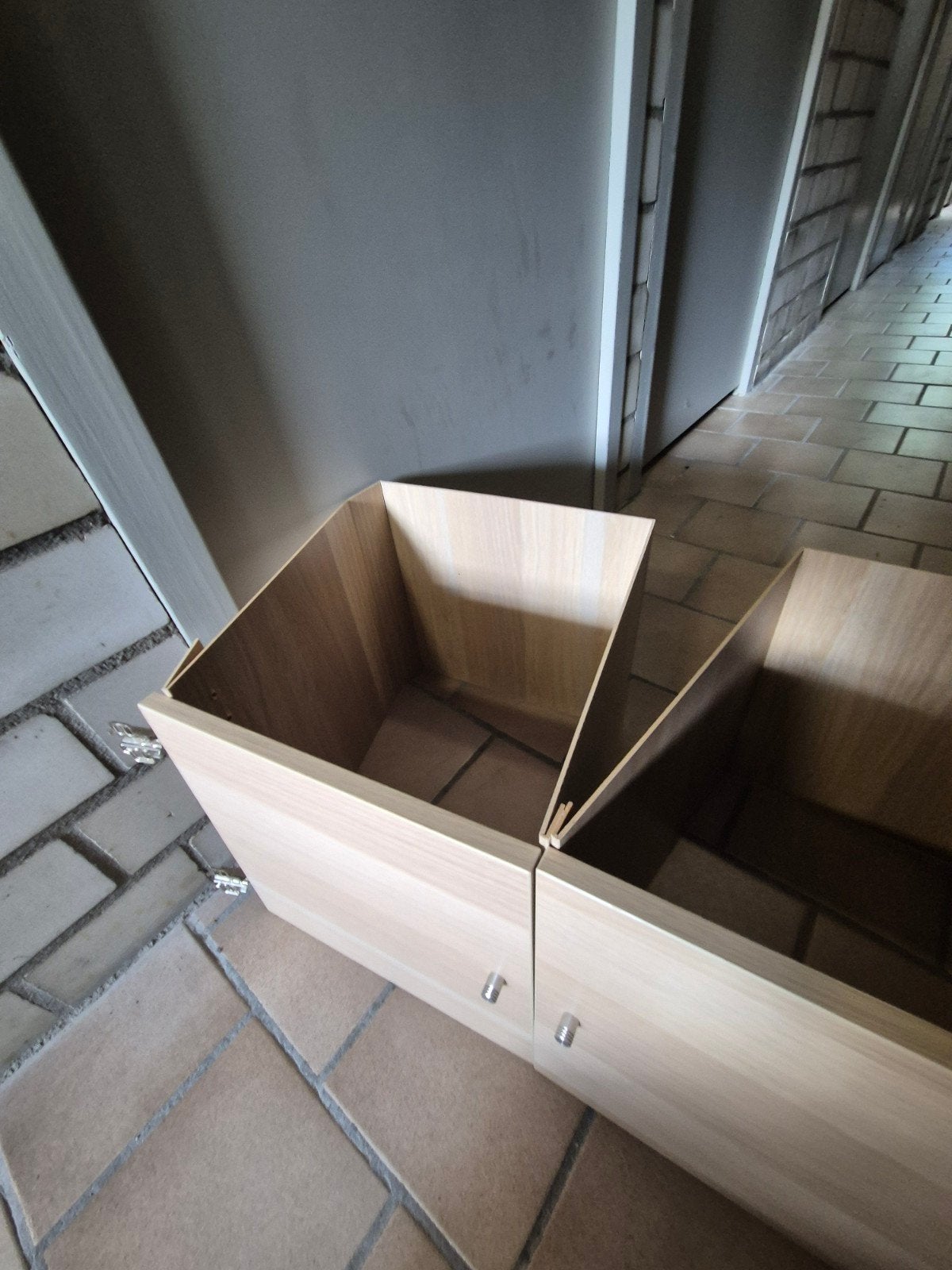 2 ikea kallax deurinzetten eikenfineer, Huis en Inrichting, Zo goed als nieuw, Minder dan 100 cm, 25 tot 50 cm, 50 tot 100 cm