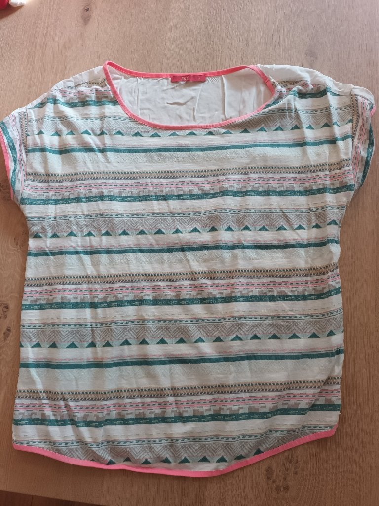 Top T shirt EDC by Esprit maat L T-shirt korte mouwen mouw, Maat 42/44 (L), Ophalen of Verzenden, Korte mouw, Gedragen