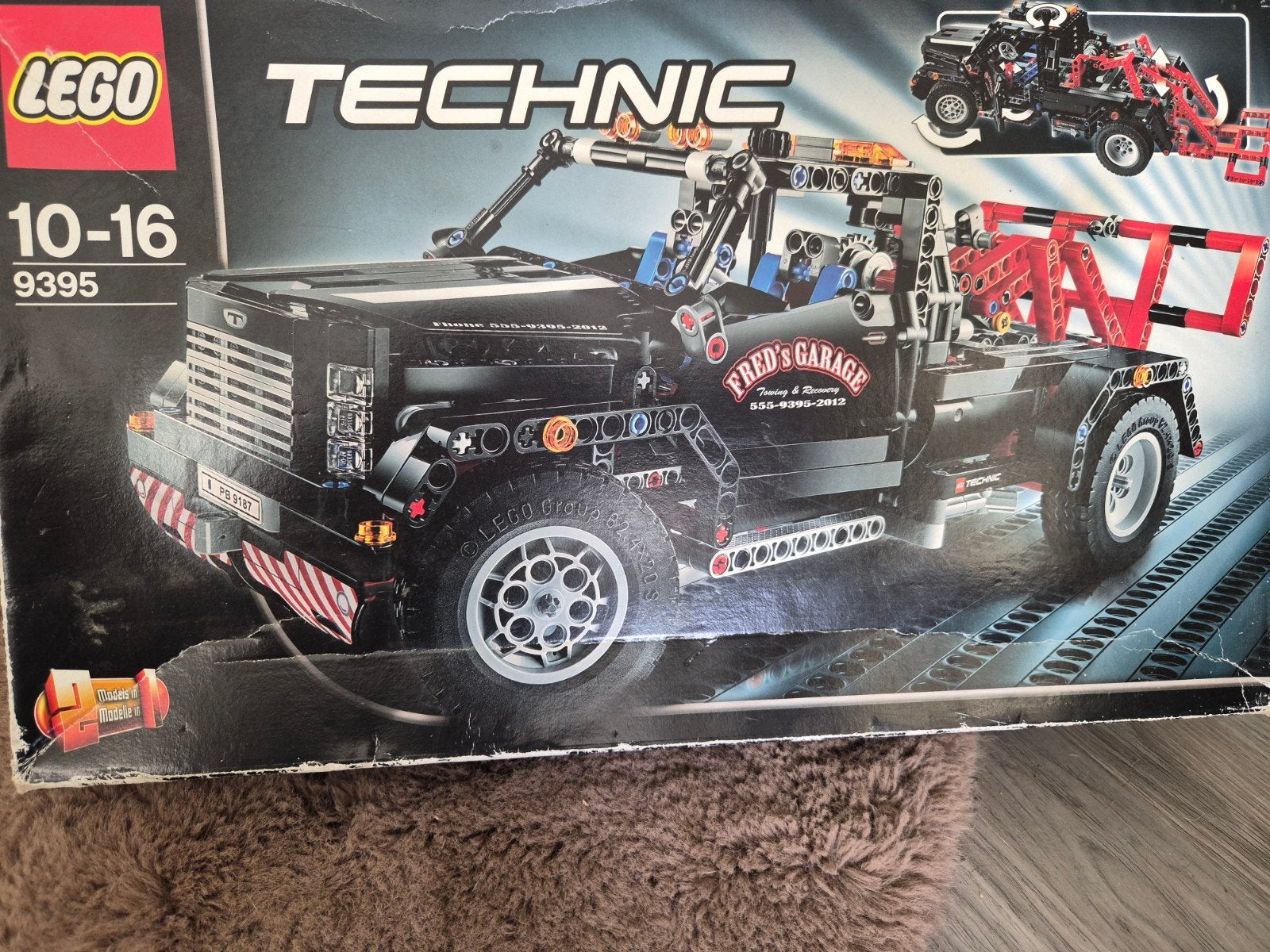 Lego Technic 9395 Sleepwagen - Fred's Garage, Kinderen en Baby's, Ophalen, Inclusief instructies, Gebruikt, Lego