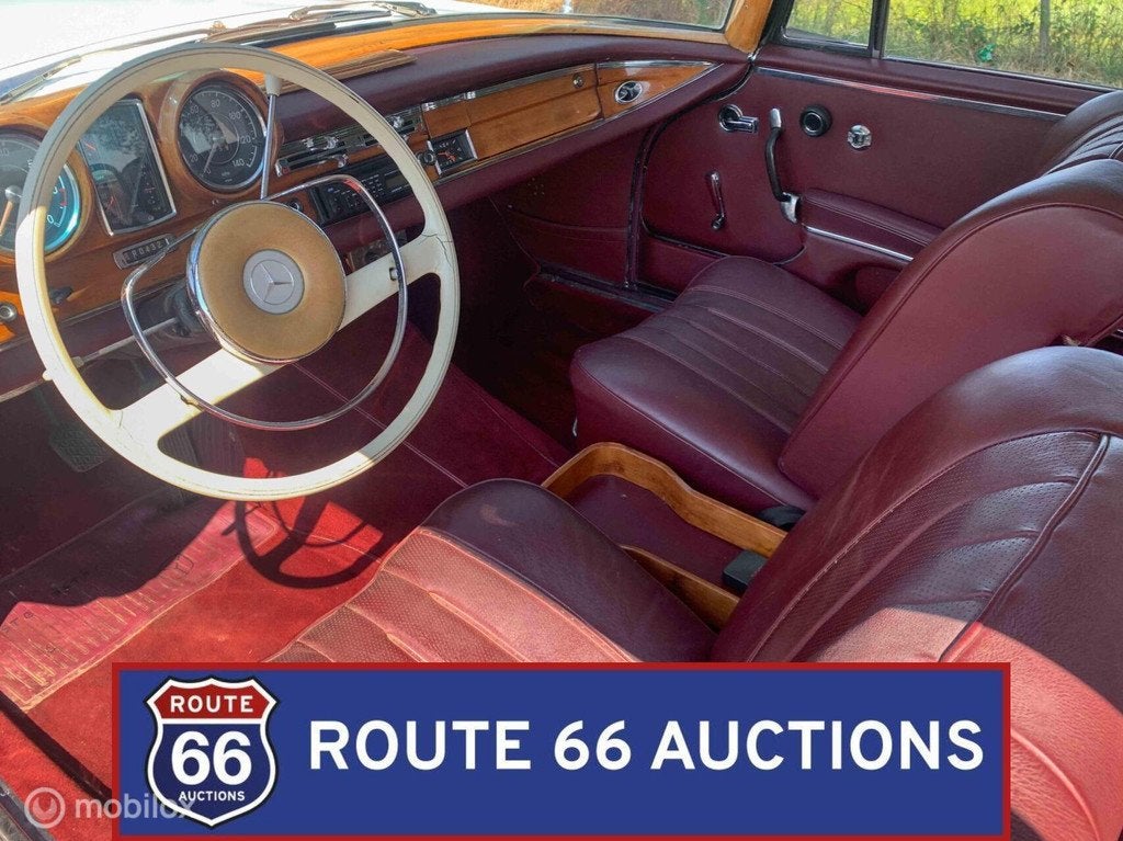 Mercedes-Benz 220 SE Coupe | 1963 | Route 66 Auctions, Auto's, Oldtimers, Overige carrosserieën, Zwart, Mercedes-Benz, Bedrijf
