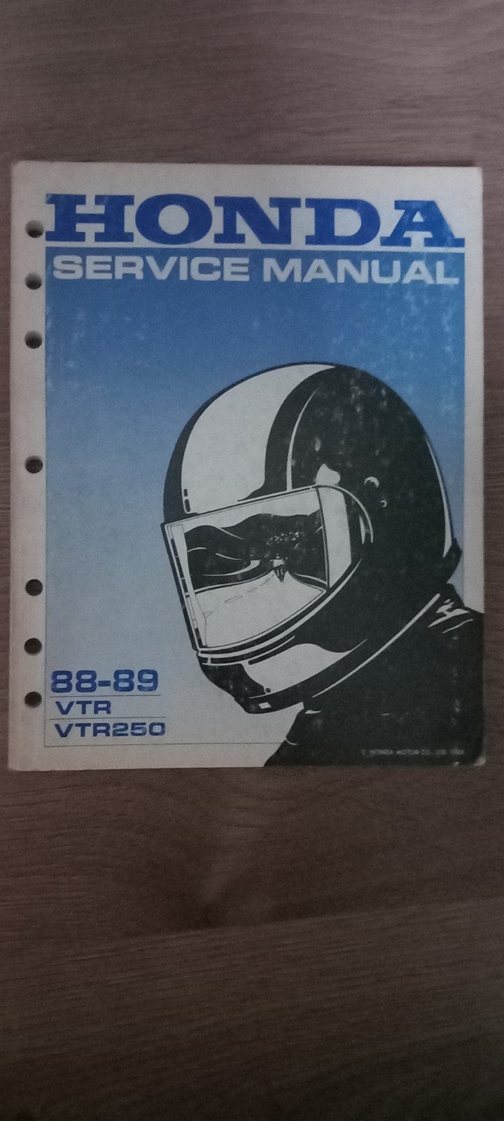 Honda Service Manual 1988-1989 VTR 250, Ophalen of Verzenden