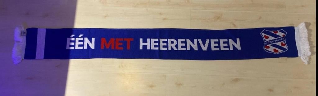 SC Heerenveen sjaal - Eén met Heerenveen, Sport en Fitness, Ophalen of Verzenden, Gebruikt, Clubaccessoires