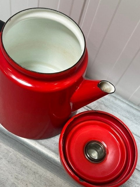 Finel Pehtoori theepot Antti Nurmesniemi design vintage 1957, Theepot/fluitketel, Gebruikt, ., Ophalen of Verzenden