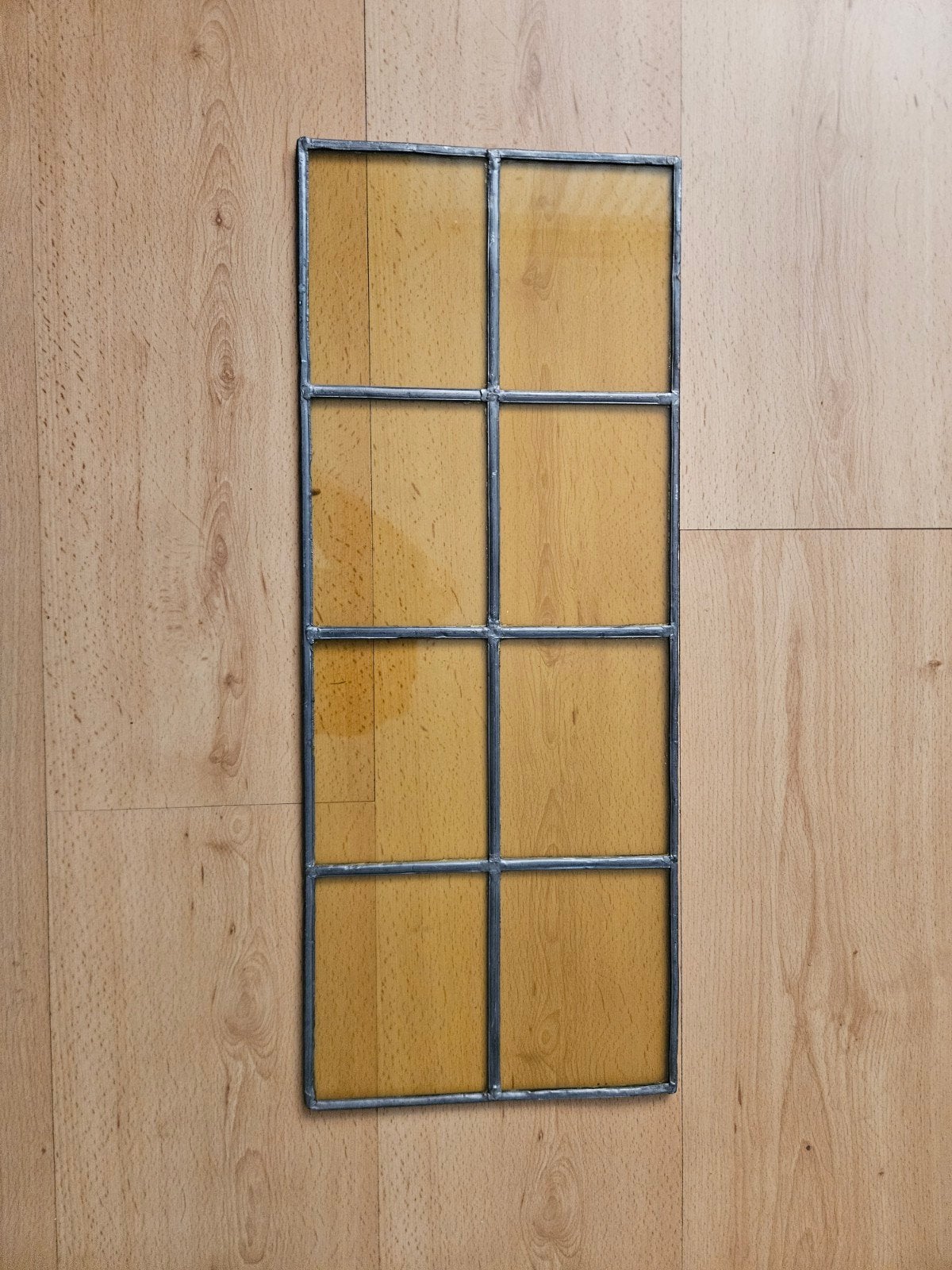 Authentiek glas in lood paneel - Geel/Oranje tinten, Doe-het-zelf en Verbouw, Ophalen of Verzenden