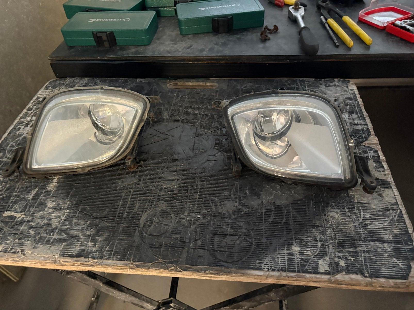 Porsche cayenne mistlampen 955 turbo, Auto-onderdelen, Ophalen of Verzenden, Gebruikt, Porsche