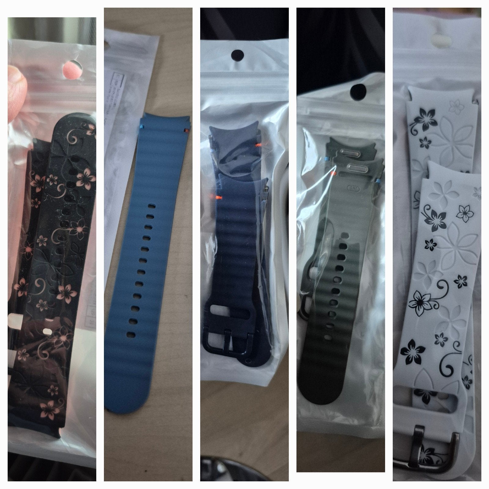 nieuwe siliconen bandjes samsung galaxy watch 7 p.st €5, Sieraden, Tassen en Uiterlijk, Ophalen of Verzenden, Nieuw, Android