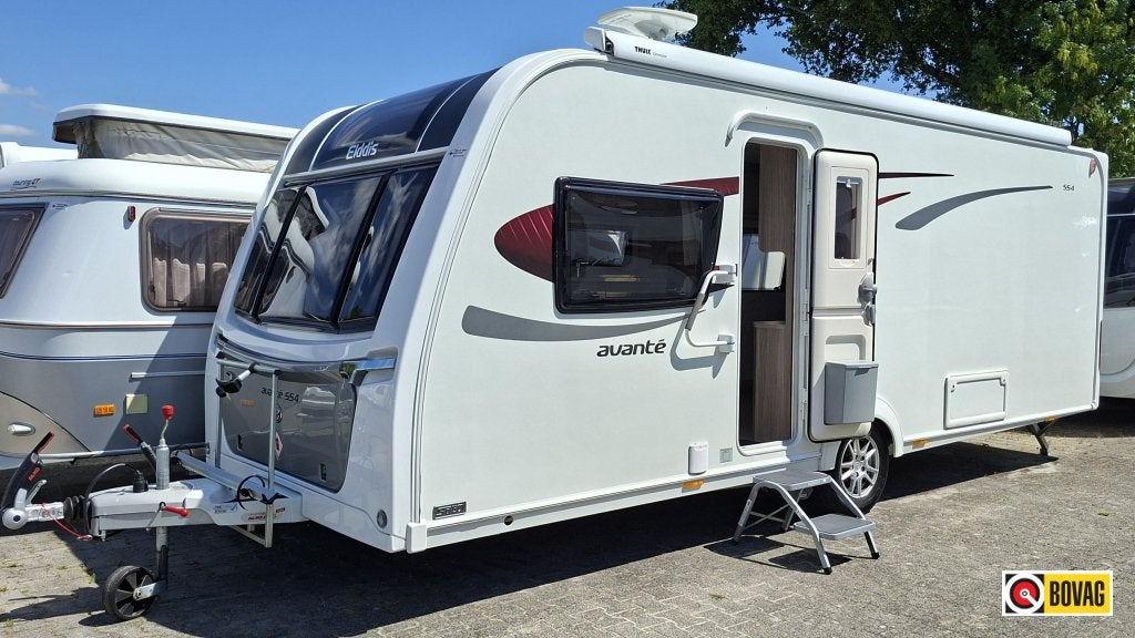 Elddis Avante 554 incl. Mover,Thule Lfl.,FD, Caravans en Kamperen, Caravans, Bedrijf, tot en met 4, 1000 - 1250 kg, Standaardzit