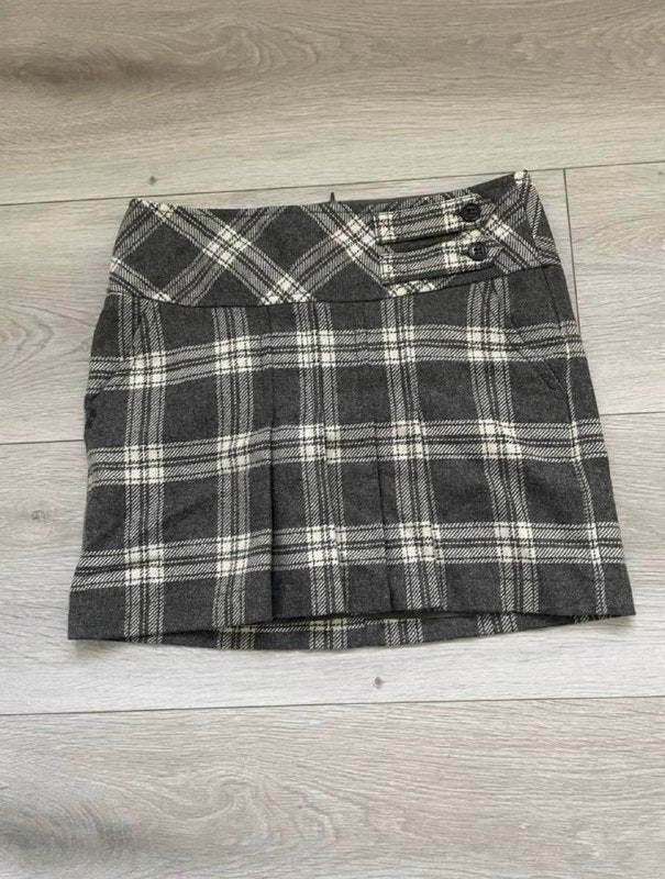 Mexx geruite minirok maat 36 grijs wit gevoerd, Kleding | Dames, Ophalen of Verzenden, Zo goed als nieuw, Maat 36 (S), Grijs