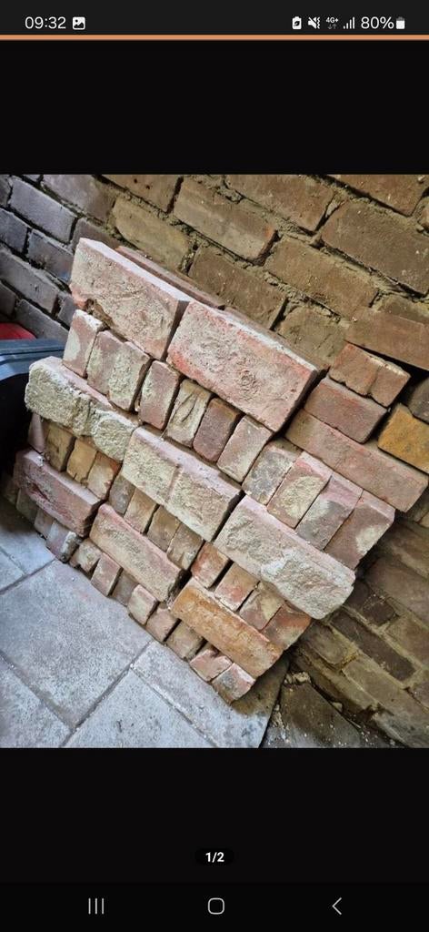Gratis een kruiwagen vol metsel stenen, Doe-het-zelf en Verbouw, Metselstenen, Ophalen of Verzenden, Bakstenen