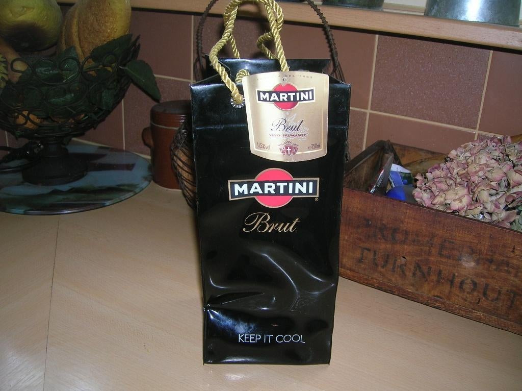 Martini Brut icebag kunststof koeltas voor 1 fles flesdrager, Verzamelen, Ophalen of Verzenden, Gebruikt, Overige typen