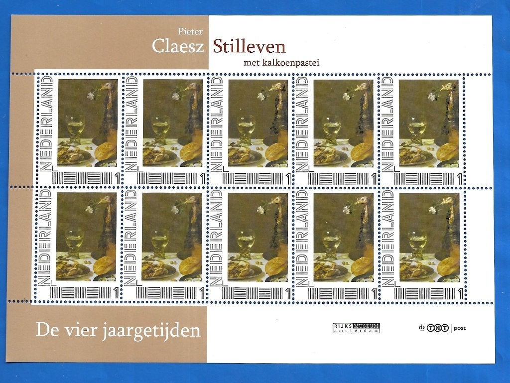 NVPH 2751-Aa-10 Pieter Claesz, Stilleven met Kalkoen - 2010, Verzenden, Na 1940, Postfris