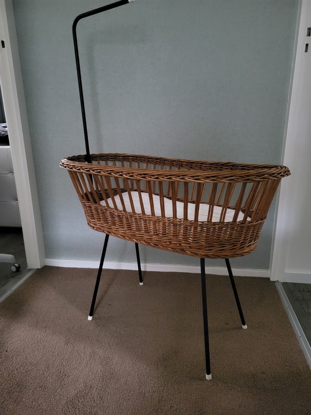 Rotan wiegje, Ophalen, Gebruikt, Wieg
