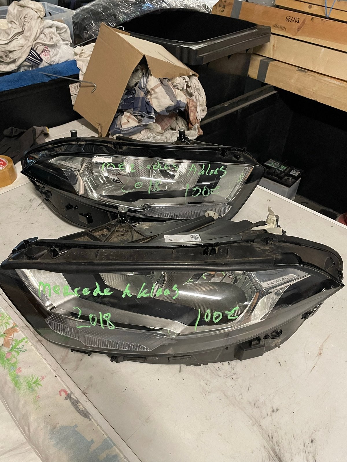 Mercedes A-Klasse Koplampen (2018-2021), Ophalen of Verzenden, Gebruikt, Mercedes-Benz
