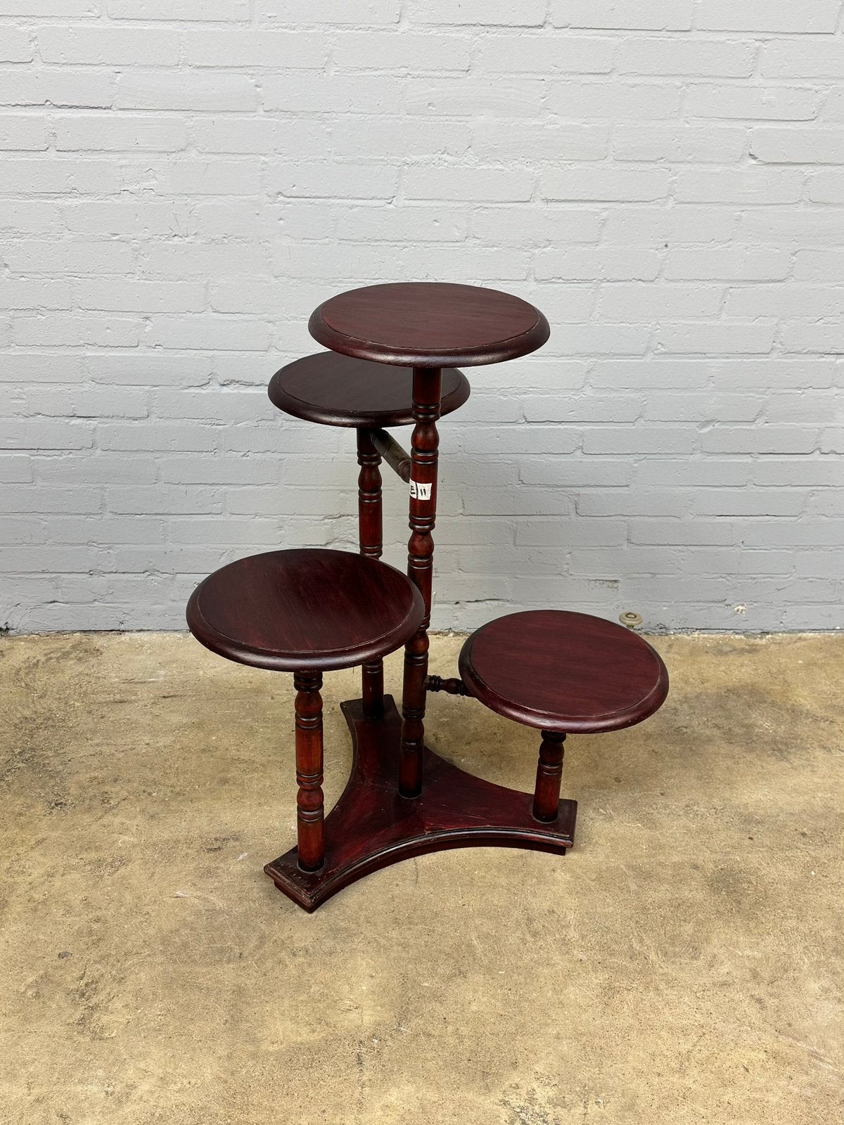 Vintage teakhouten etagère met verschillende niveaus, Ophalen of Verzenden, Zo goed als nieuw
