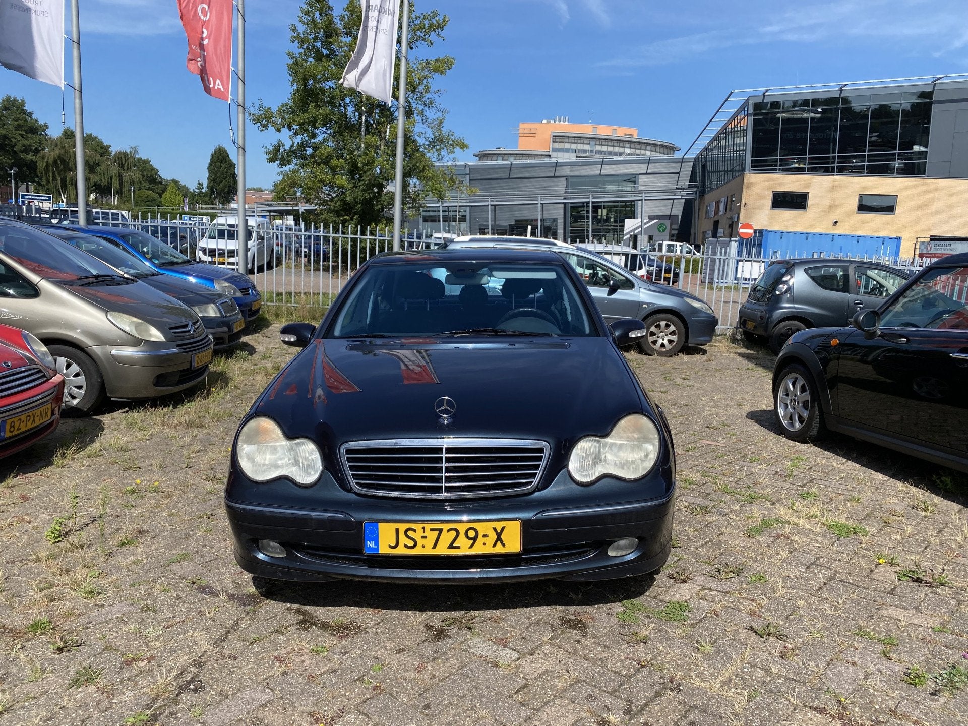 Mercedes-Benz C-Klasse 200 K. ClassicAutomaat,Climate&Cruise, Auto's, Automaat, Gebruikt, 4 cilinders, Verwarmde buitenspiegels