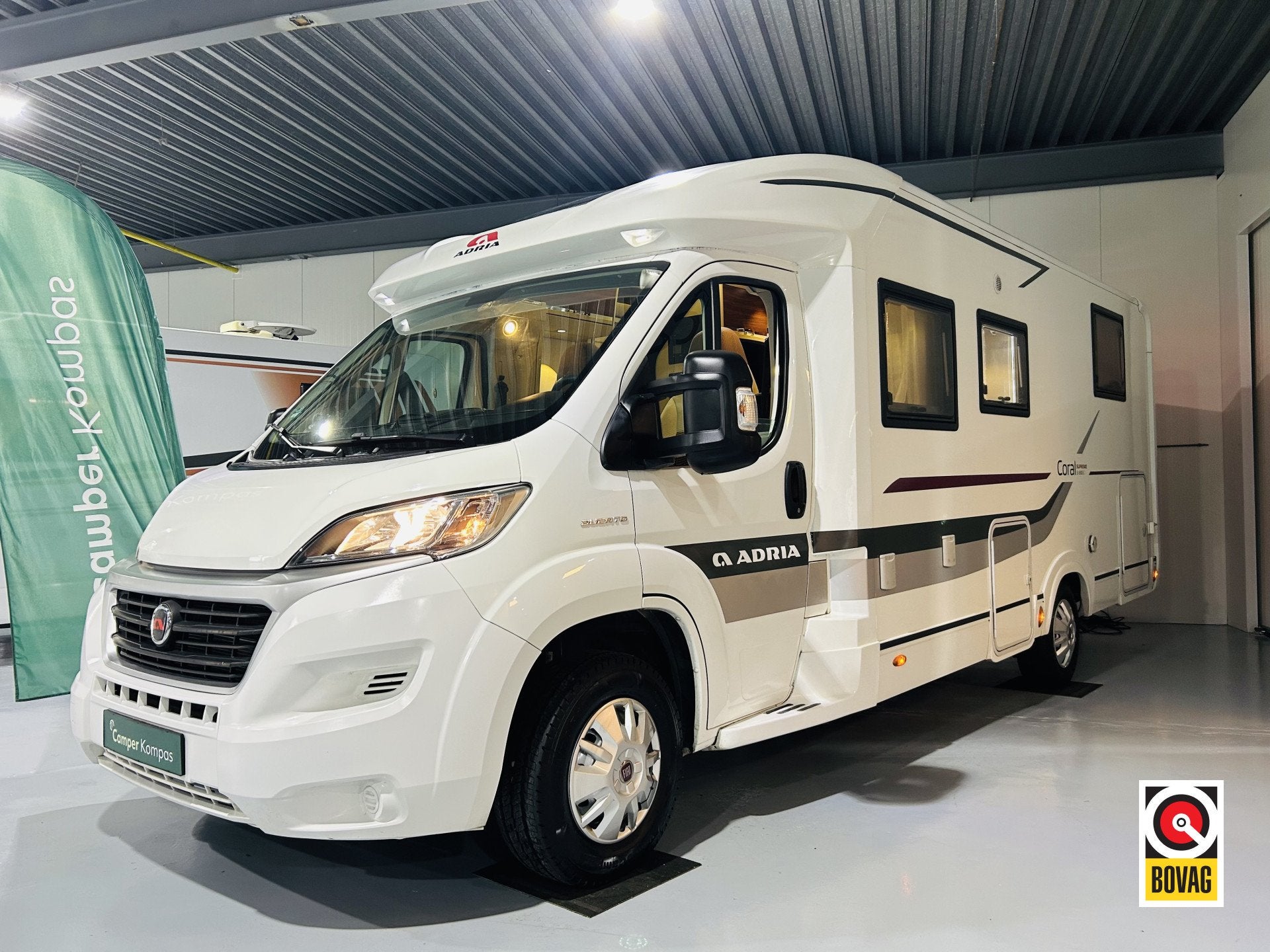 Adria CORAL S 690SC Supreme Luchtvering, Queensbed, 5 gordel, Molenweg 3C
9963PG  WARFHUIZEN, NL, 7 tot 8 meter, Bedrijf, Elektrische ramen