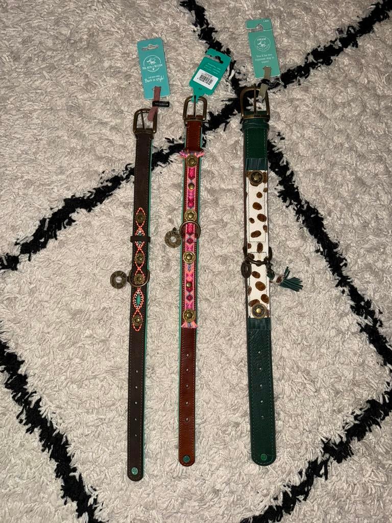 Dog with a mission joplin + Boho rosa L + ivy Collar L Nieuw, Dieren en Toebehoren, Hondenhalsbanden en Penningen, Ophalen of Verzenden