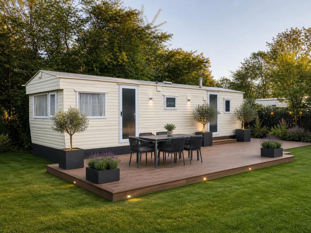 Europa Deluxe stacaravan met plek in Drenthe, Caravans en Kamperen, Tot en met 4