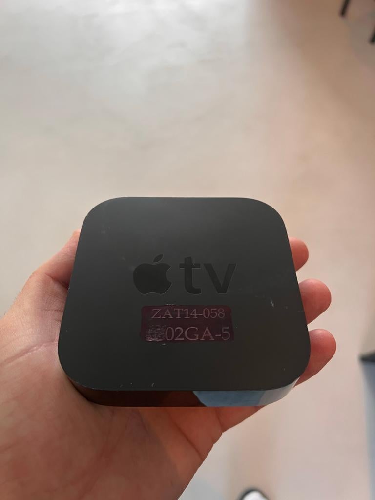 Apple TV (3e generatie) met voedingskabel, Audio, Tv en Foto, Mediaspelers, Ophalen of Verzenden, Zo goed als nieuw, HDMI, Zonder harde schijf