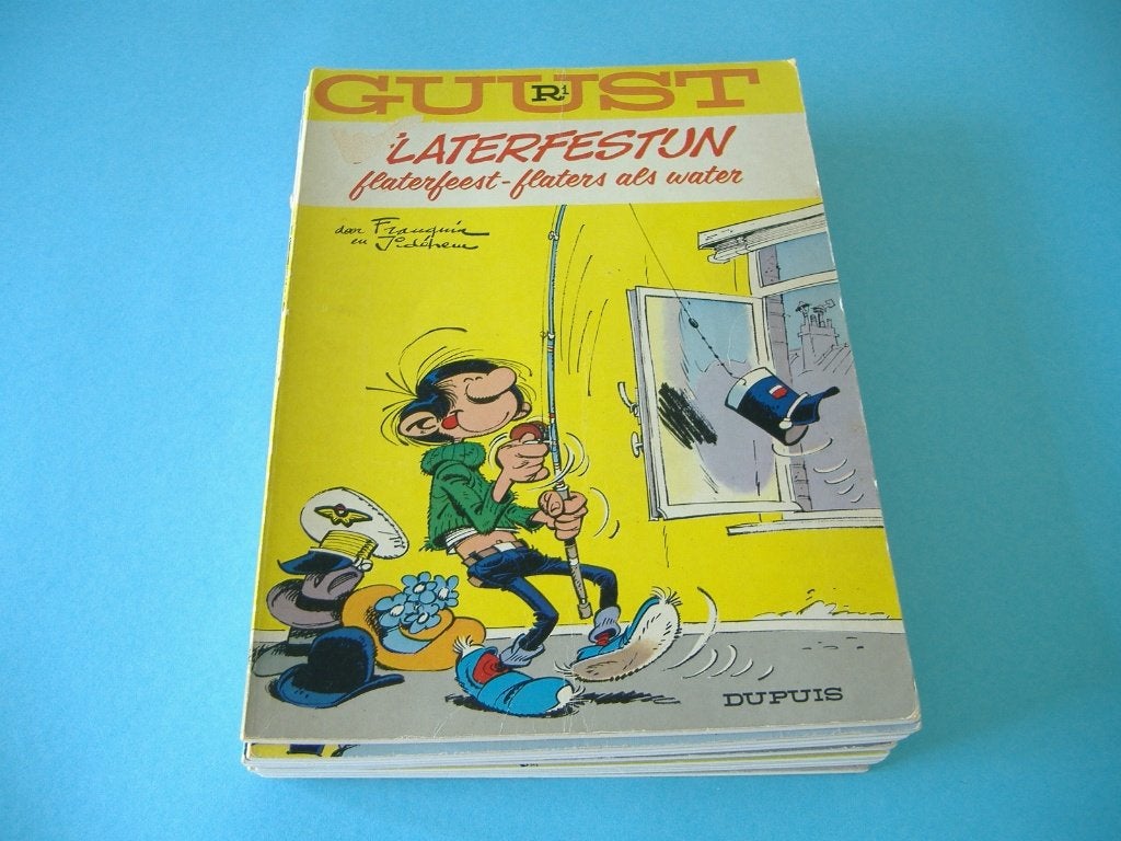 Guust flater, Meerdere stripboeken, Ophalen of Verzenden, Gelezen