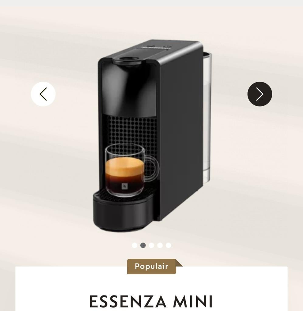 Nespresso koffiemachine Essenza mini, Witgoed en Apparatuur, Ophalen, Zo goed als nieuw