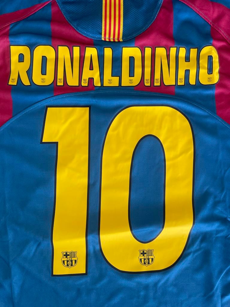 Ronaldinho Barcelona Thuisshirt 2006 - Maat L, Maat L, Ophalen of Verzenden, Zo goed als nieuw, Shirt