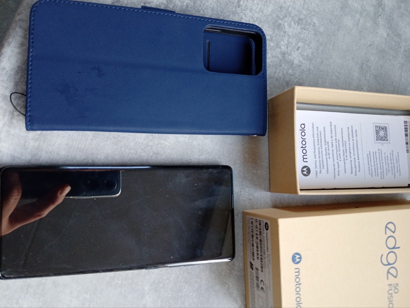 Defecte Motorola 50, Telecommunicatie, Mobiele telefoons | Motorola, Ophalen, Overige modellen, Blauw, Touchscreen