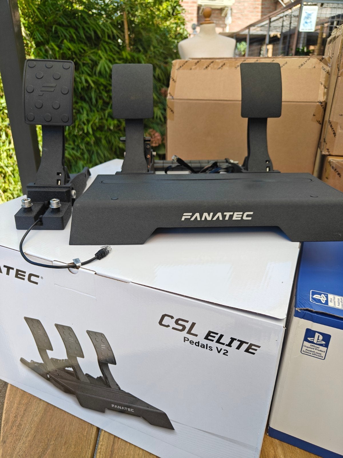 CSL Elite v2 Fanatec pedalen set als nieuw 1-06-2026, Fanatec, Ophalen of Verzenden, Zo goed als nieuw