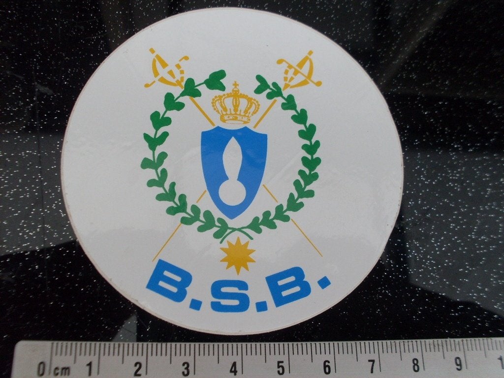 sticker BSB (Brigade Speciale Beveiligingsopdrachten) Kmar, Verzamelen, Ophalen of Verzenden, Zo goed als nieuw, Bedrijf of Vereniging