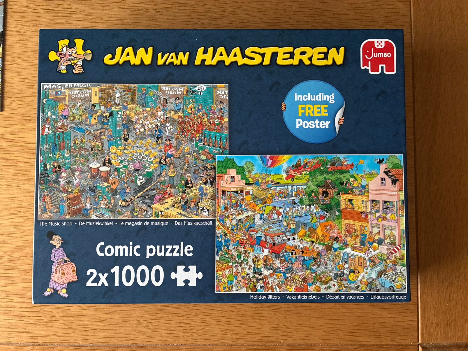 Jan van haasteren de muikziekwinkel en vakantiekriebels, Hobby en Vrije tijd, Denksport en Puzzels, Ophalen of Verzenden, 500 t/m 1500 stukjes