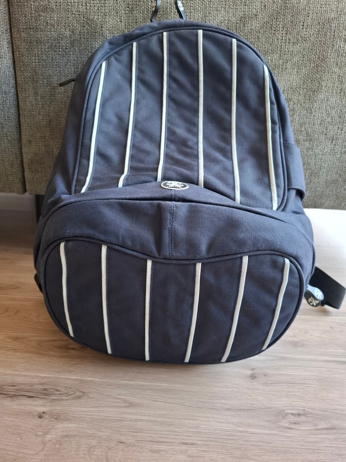 Blauwe Crumpler fototas rugtas maat L met laptopvak, Ophalen of Verzenden, Crumpler, Gebruikt, Verstelbare indeling