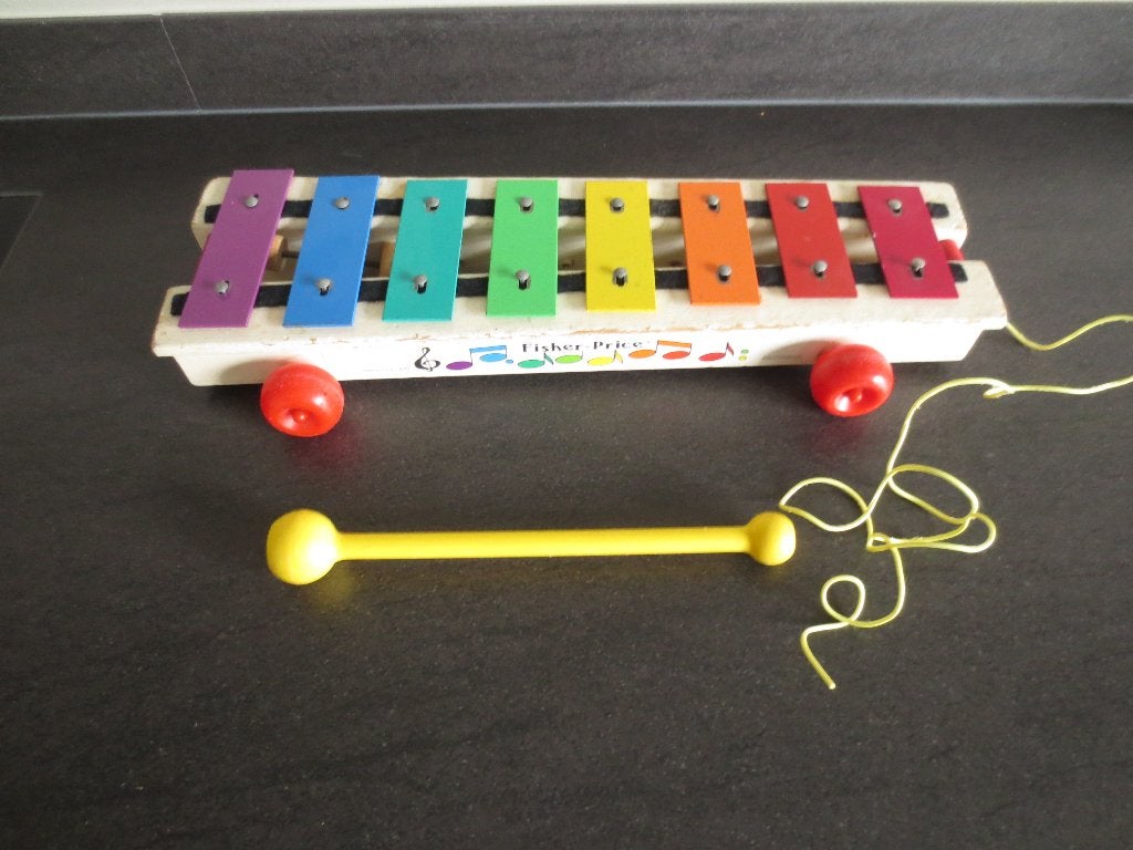 Fisher Price Xylophone -Vintage Speelgoed- Werkt/Klinkt goed, Kinderen en Baby's, Ophalen of Verzenden, Zo goed als nieuw, Speelset
