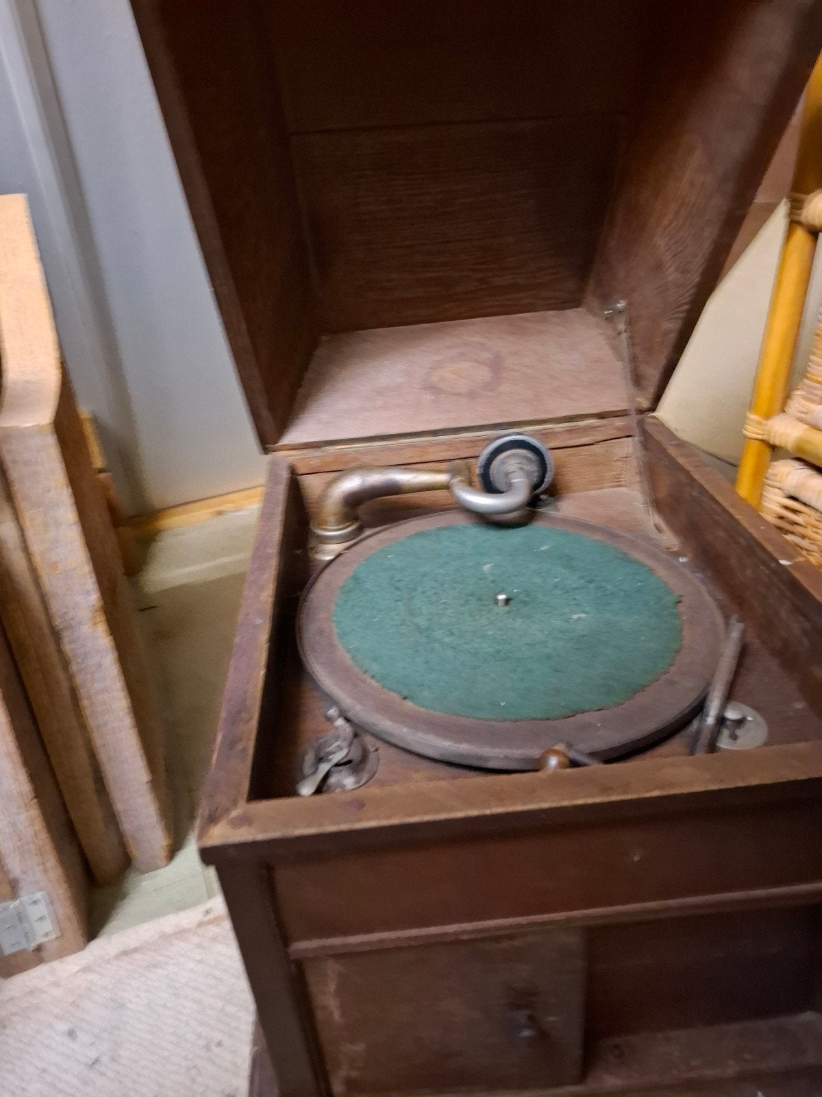 oude grammofoonspeler, Antiek en Kunst, Ophalen