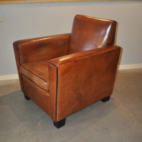 Chopin, nieuwe schapenleren fauteuil van Lounge Atelier, Nieuw, Ophalen of Verzenden, 50 tot 75 cm, Leer