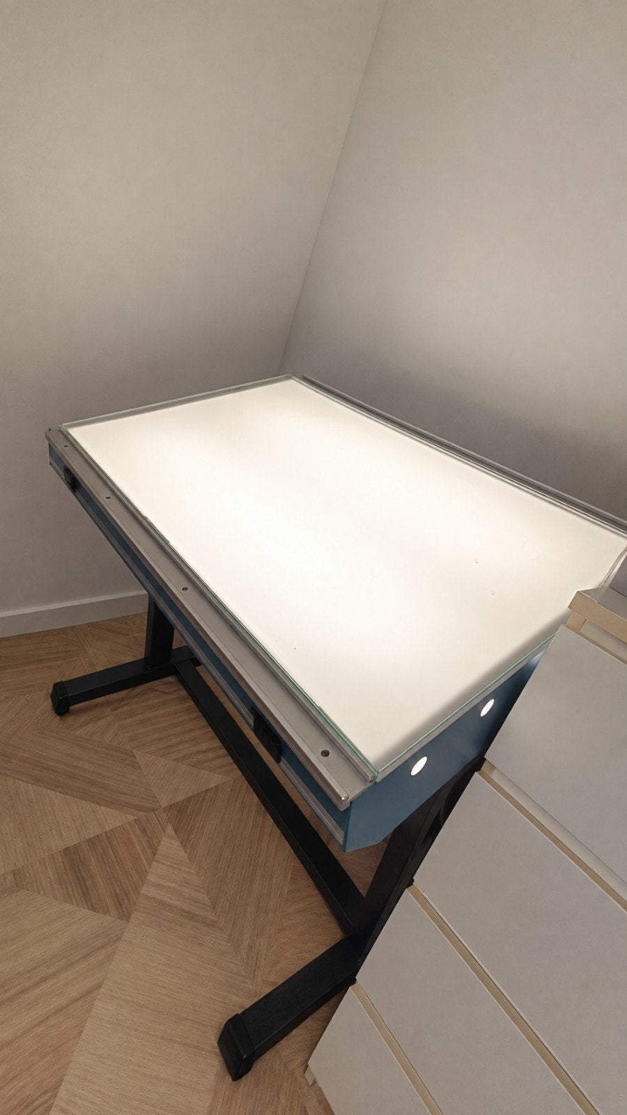 Professionele Tekentafel (+ glasplaat) | Kantelbaar & Stevig, Ophalen, Gebruikt, 130 tot 150 cm