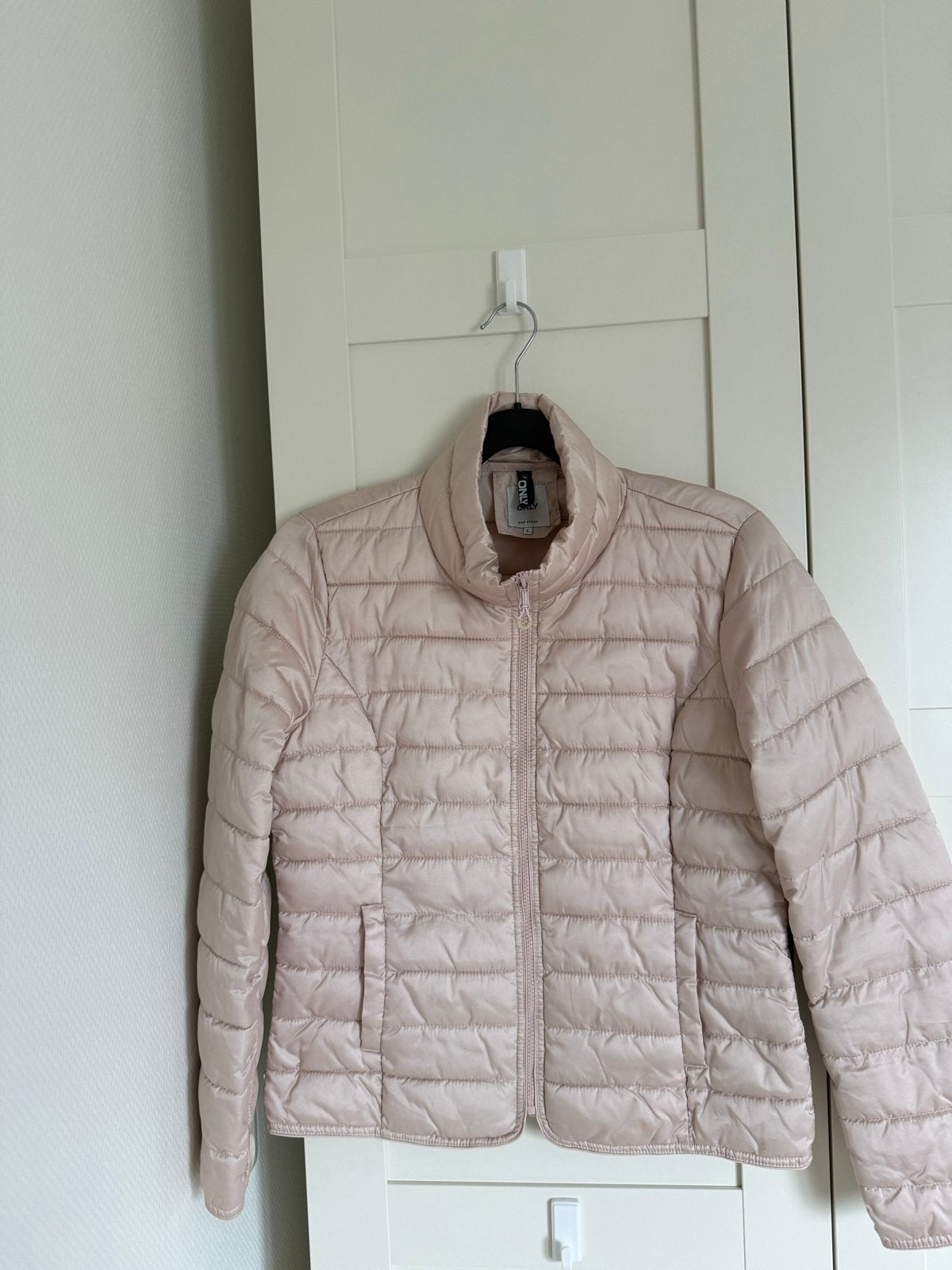 Only lichtroze gewatteerde jas maat L, Ophalen of Verzenden, Zo goed als nieuw, Maat 42/44 (L), Roze