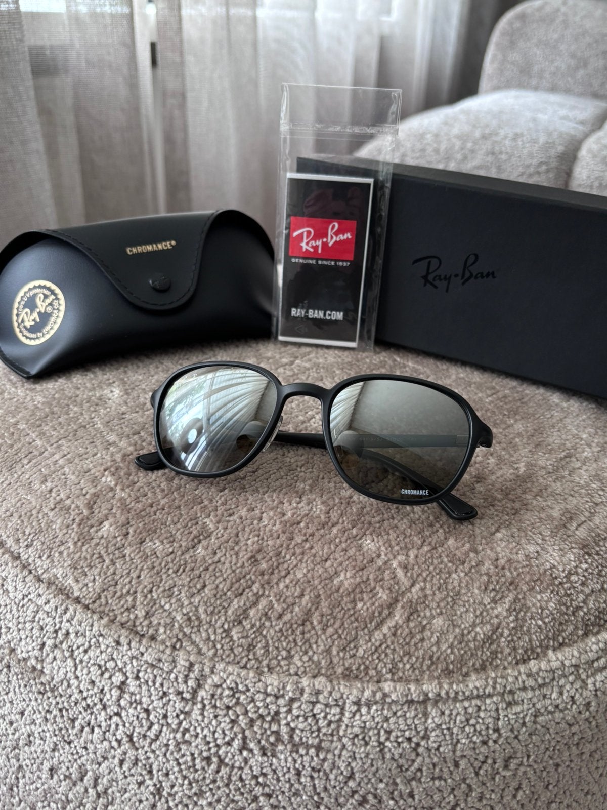 Ray-Ban RB 4341CH 601S5J POLARISED CHROMANCE 2 x gedragen, Ophalen, Zo goed als nieuw, Ray-Ban