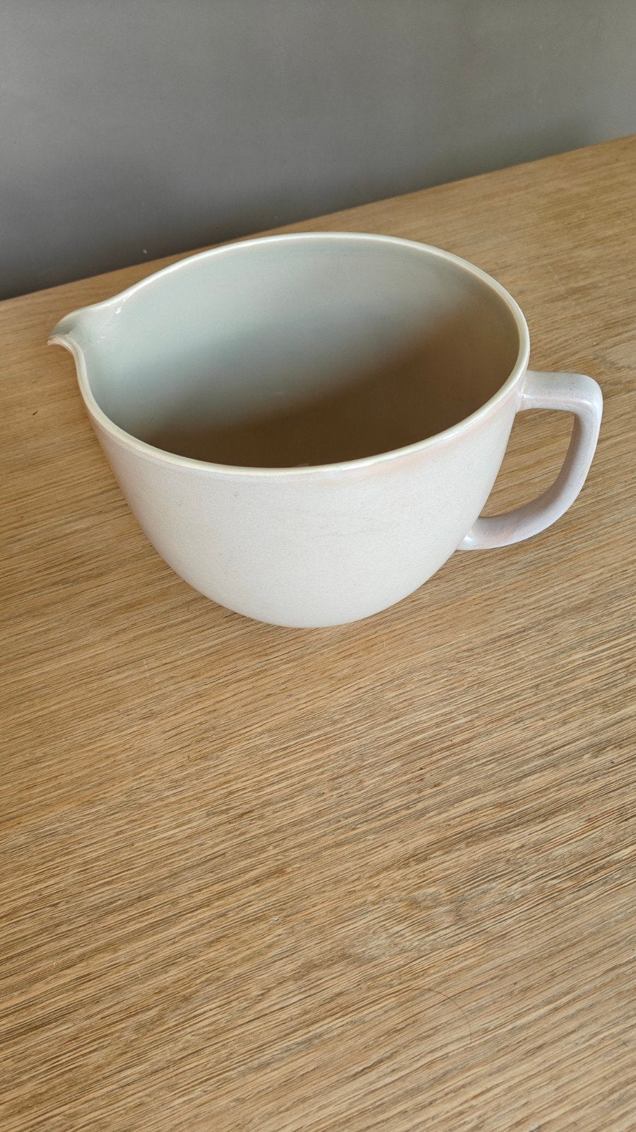 KitchenAid mengkom - Keramiek - Lichtroze/beigee, Ophalen, Overige typen, Zo goed als nieuw, Roze