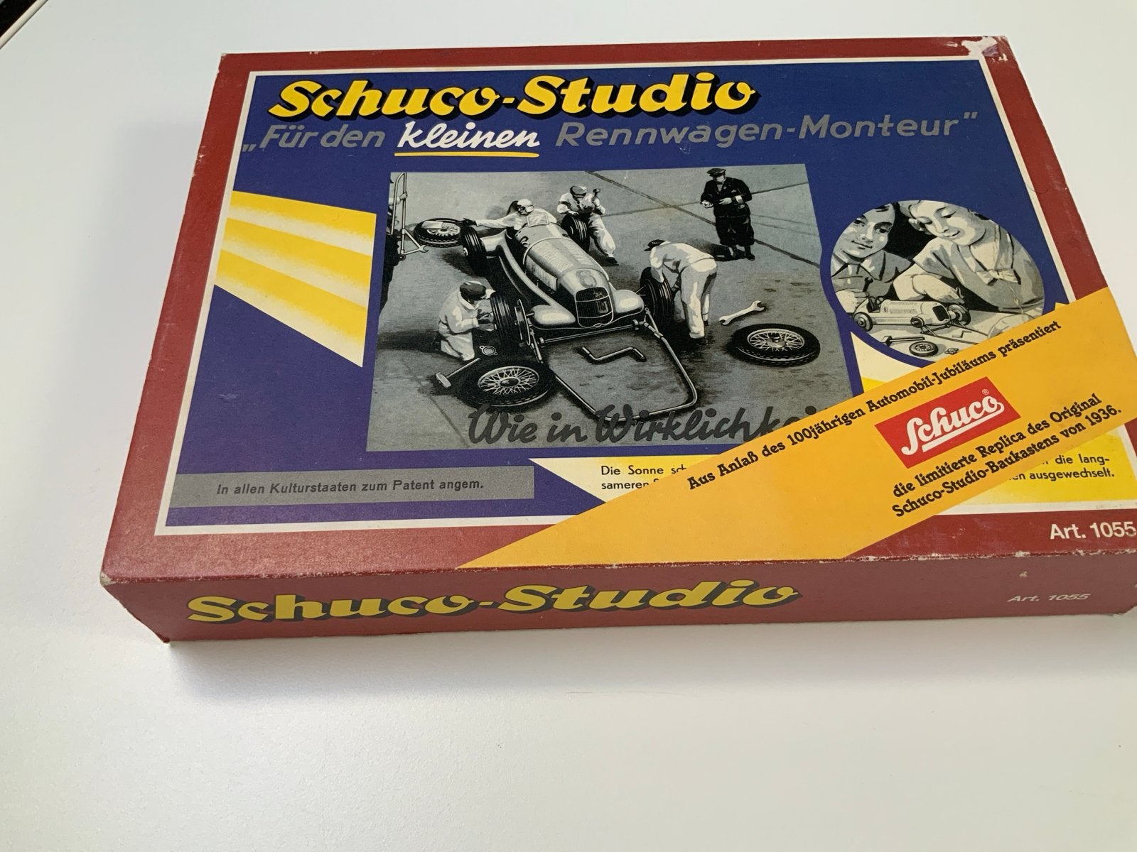 Schuco-Studio Rennwagen-Monteur - Nieuwstaat, lichte doossch, Ophalen of Verzenden, Nieuw, Auto, Overige merken