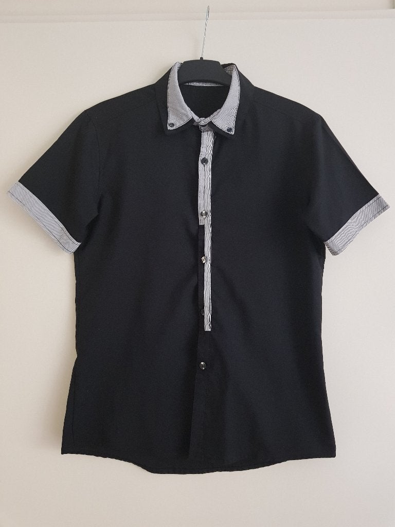 Overhemd voor heren -- maat S -- ZL Turown Class Fashion, Halswijdte 38 (S) of kleiner, Zwart, Ophalen of Verzenden, Zo goed als nieuw