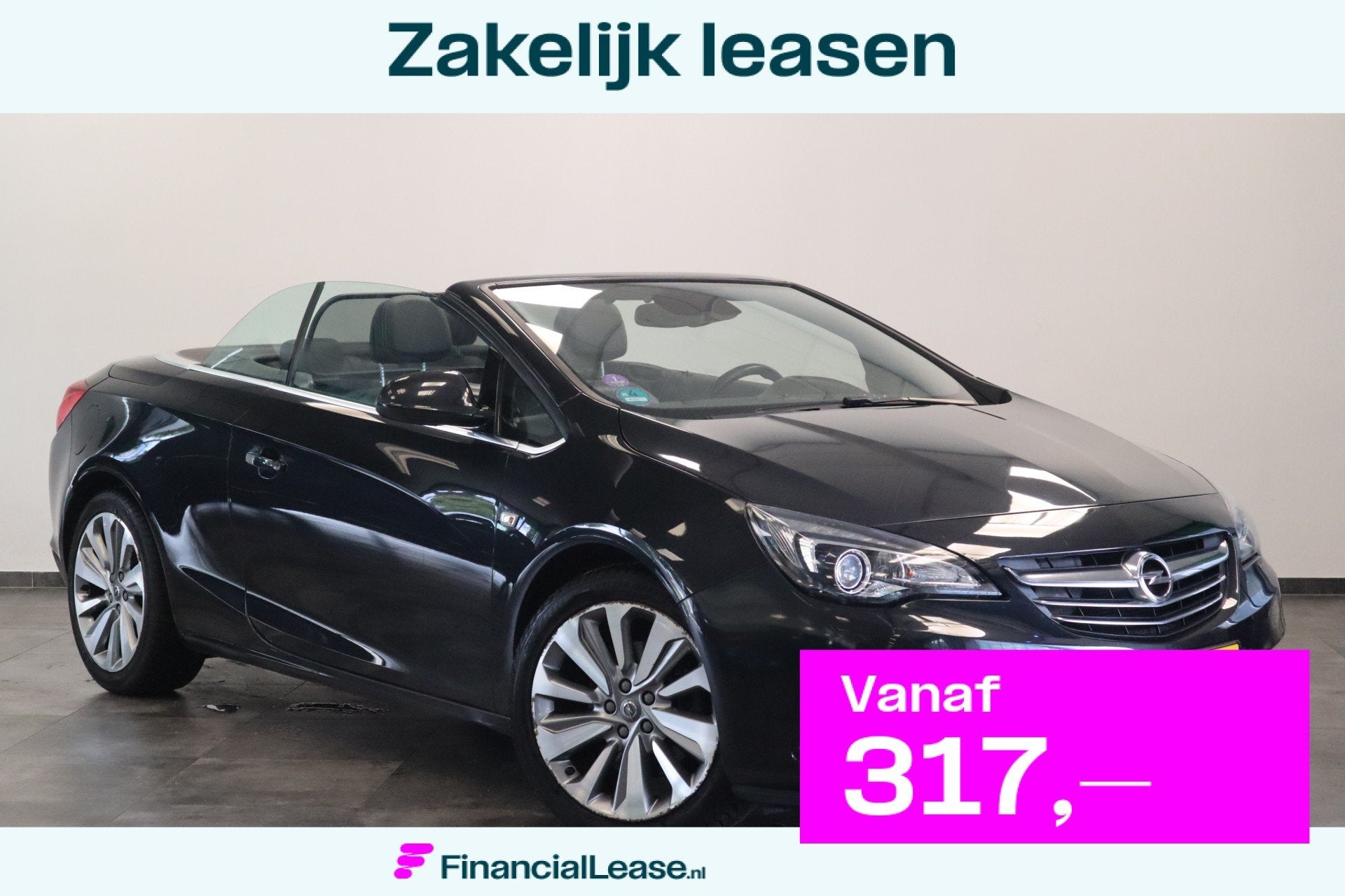 Opel Cascada 1.6 Turbo Cosmo Climate Control Navi Stoelverwa, Voorwielaandrijving, Gebruikt, Zwart, 4 cilinders