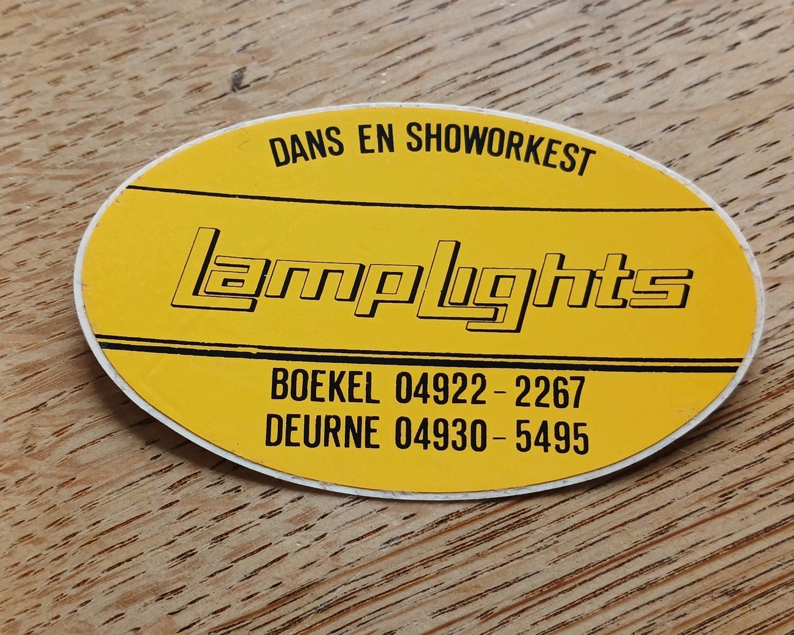 Sticker dans- en showorkest Lamplights, BOEKEL/DEURNE, Verzamelen, Stickers, Ophalen of Verzenden, Zo goed als nieuw