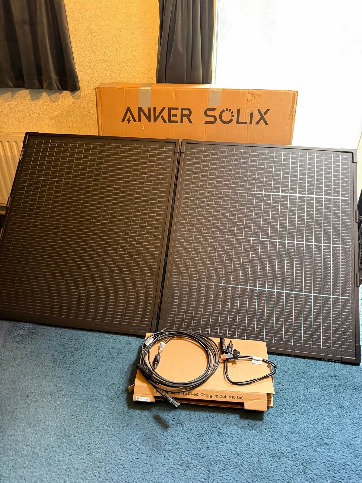Anker SOLIX PS200 Bifacial draagbaar zonnepaneel 200W, Ophalen of Verzenden, Zo goed als nieuw, Paneel, 200 wattpiek of meer