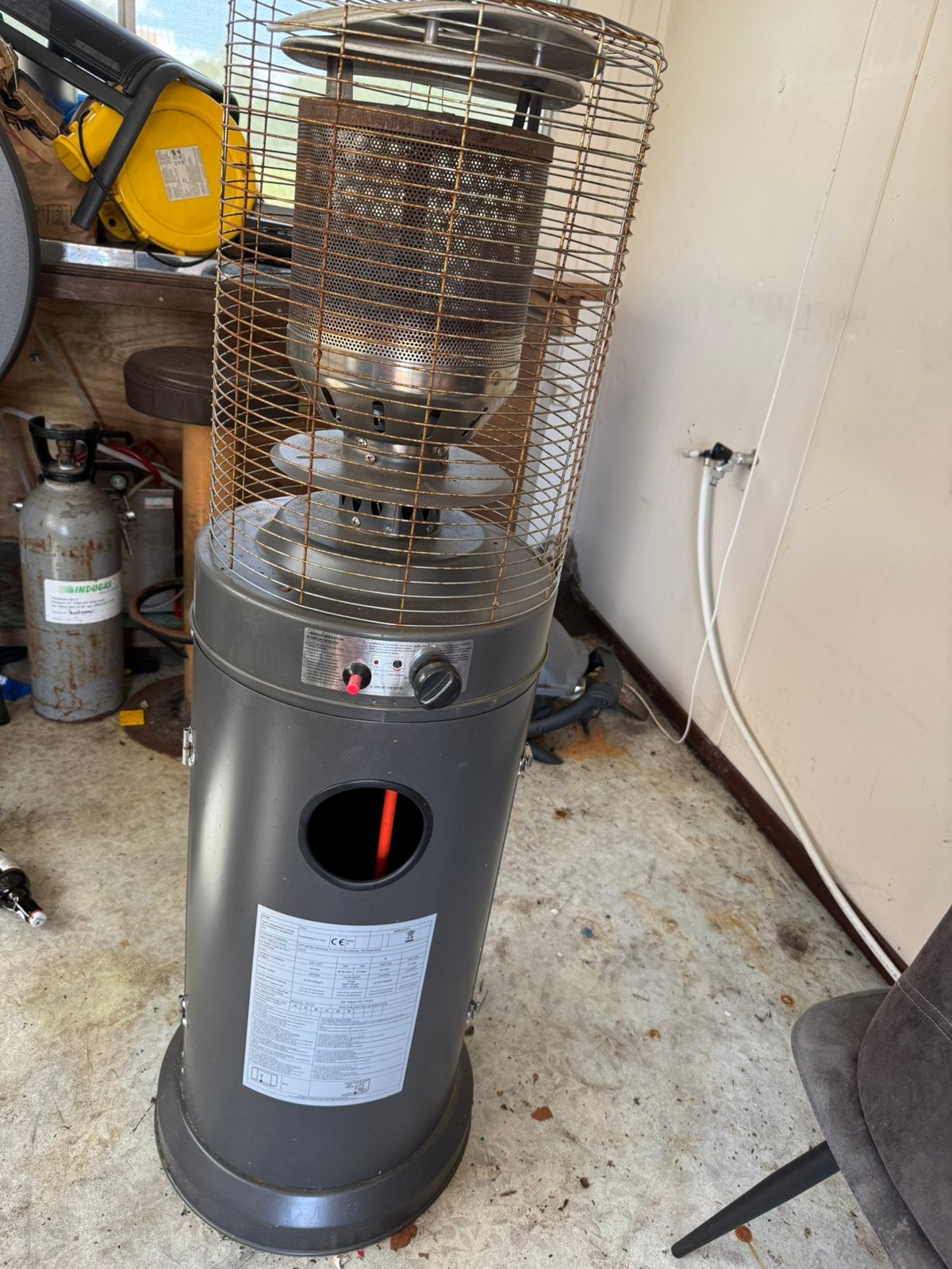 Terras heater, Tuin en Terras, Terrasverwarmers, Ophalen, Gebruikt, Gas, Vloer