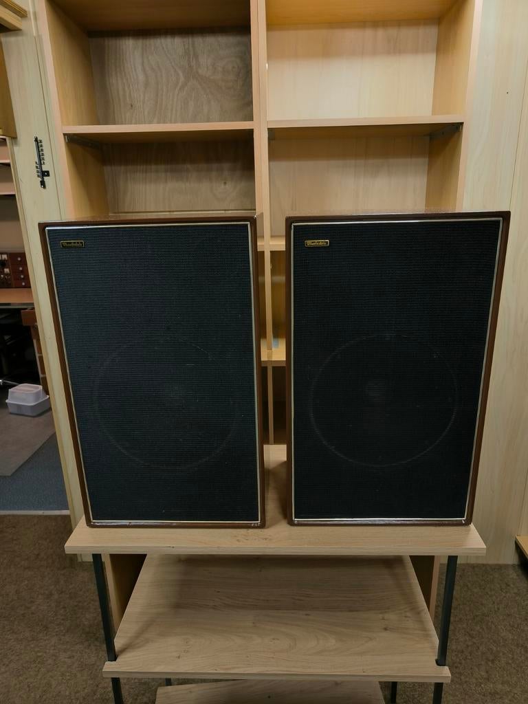 Wharfedale eigenbouw luidsprekers, Audio, Tv en Foto, Luidsprekers, Gebruikt, Minder dan 60 watt, Front, Rear of Stereo speakers