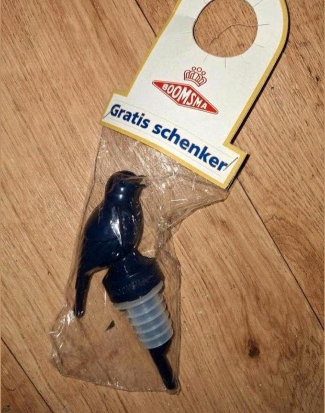 Boomsma 'gratis schenker' vogel fles schenktuit, Verzamelen, Ophalen of Verzenden, Nieuw