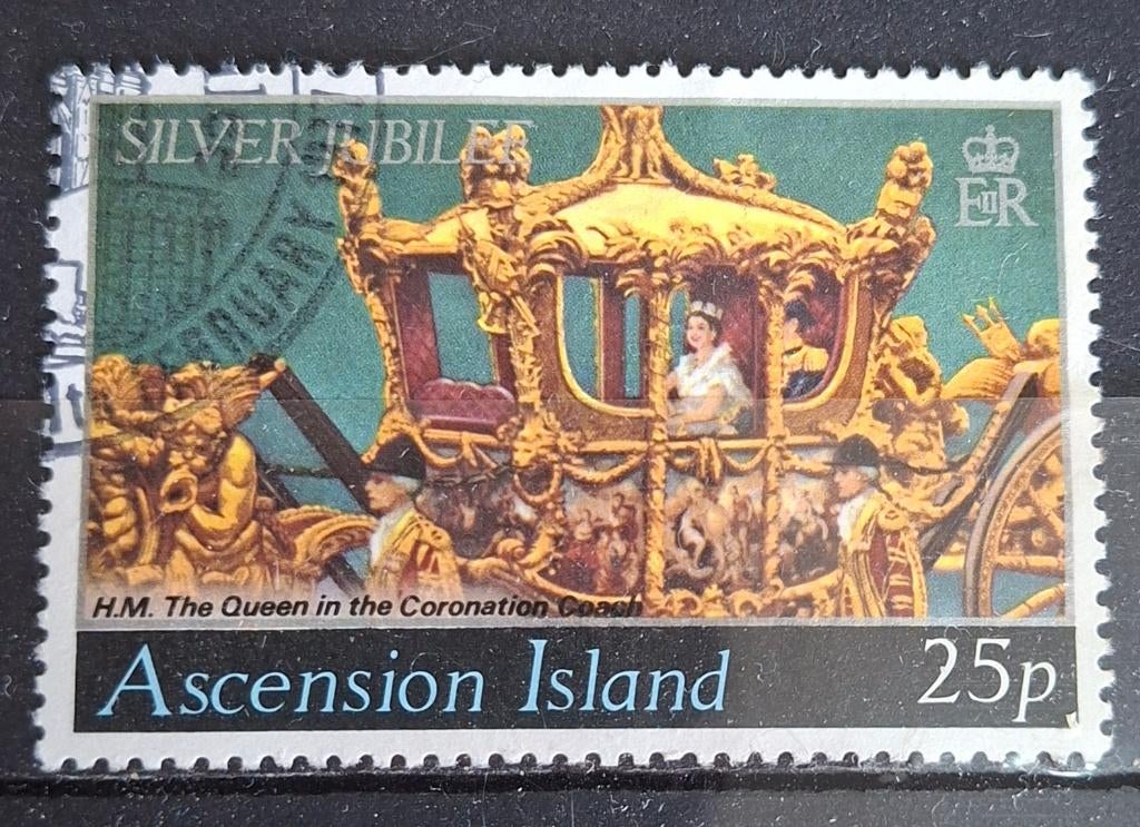 Ascension Postzegel (B2-P4), Ophalen of Verzenden, Gestempeld