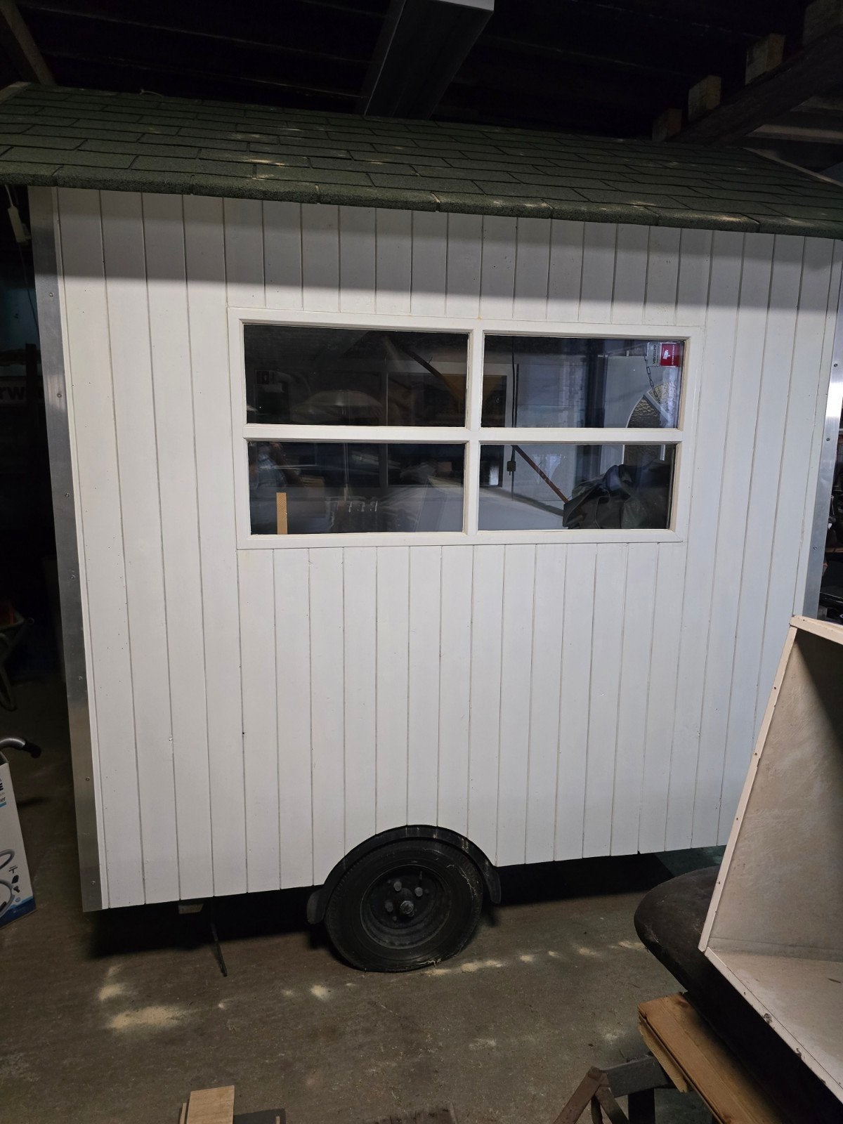 Mini Tinyhouse  hij kan achter uw auto, Doe-het-zelf en Verbouw, Bouwketen en Schaftketen, Ophalen of Verzenden