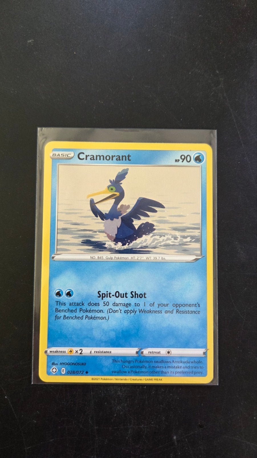 Cramorant 028/072 - Shining Fates Pokémon Kaart, Verzenden, Zo goed als nieuw, Losse kaart